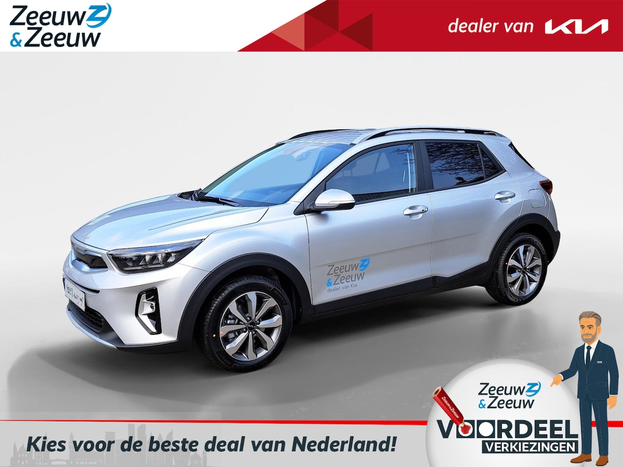 Kia Stonic - 1.0 T-GDi MHEV DynamicPlusLine Demonstratie auto | Navigatie | Stuur + stoelverwarming | - AutoWereld.nl