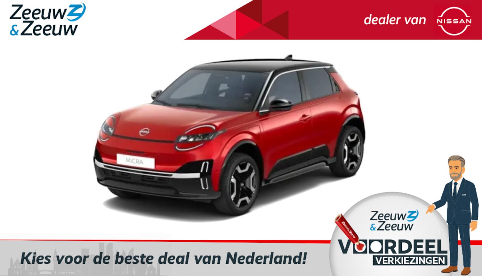Nissan Micra - Advance 52 kWh Launch edition NU TE BESTELLEN!!! PRE-ORDER | TWO-TONE | DIVERSE KLEUREN BE - AutoWereld.nl