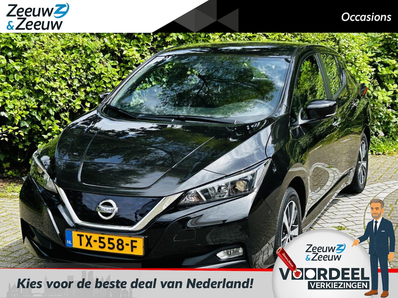 Nissan LEAF - Nissan 40kwh ACENTA 40 KWH | AUTOMAAT | CRUISE | NAVI | CLIMATE | KEYLESS | CAMERA | - AutoWereld.nl