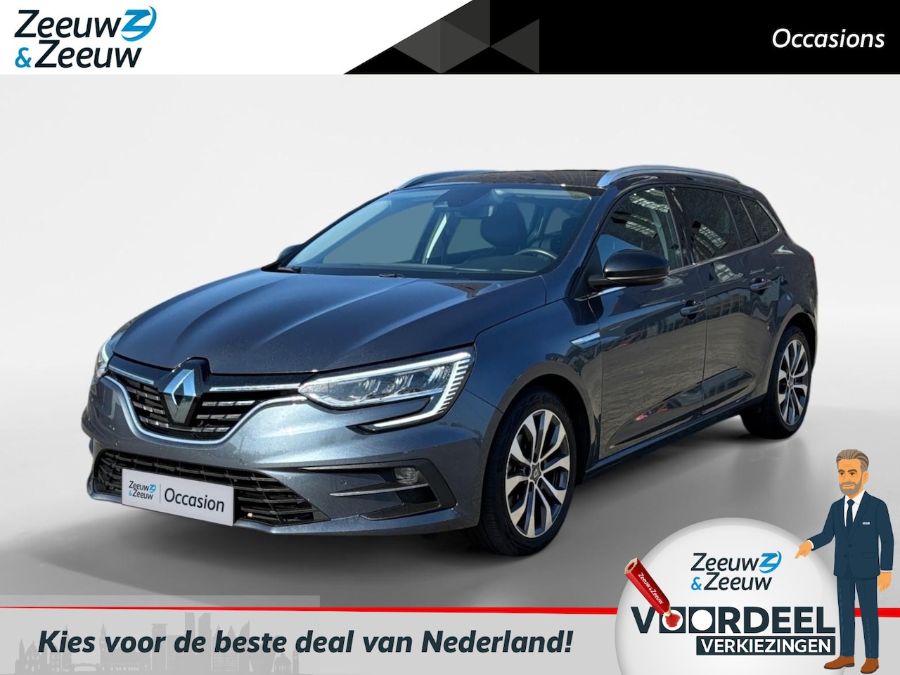 Renault Mégane Estate - 140PK TCe Techno Automaat | 9,3" Navi | Camera | Cruise Control | Climate Control | Full L - AutoWereld.nl