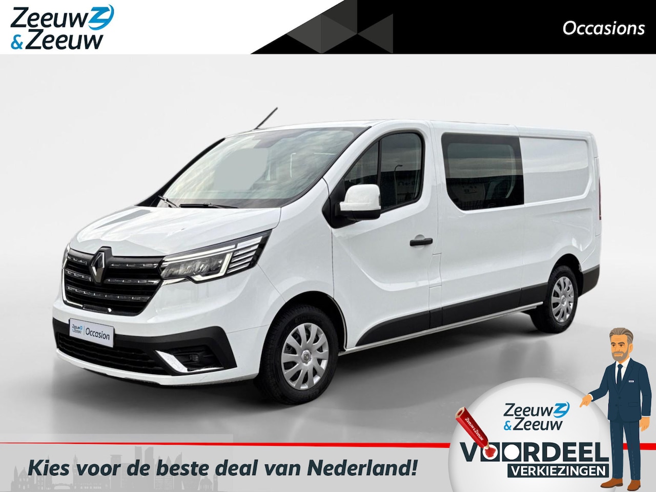 Renault Trafic - 2.0 - 110PK Blue dCi T29 L2H1 Start DC | BPM VRIJ | 6 Zitplaatsen | Trekhaak | Navi | Park - AutoWereld.nl
