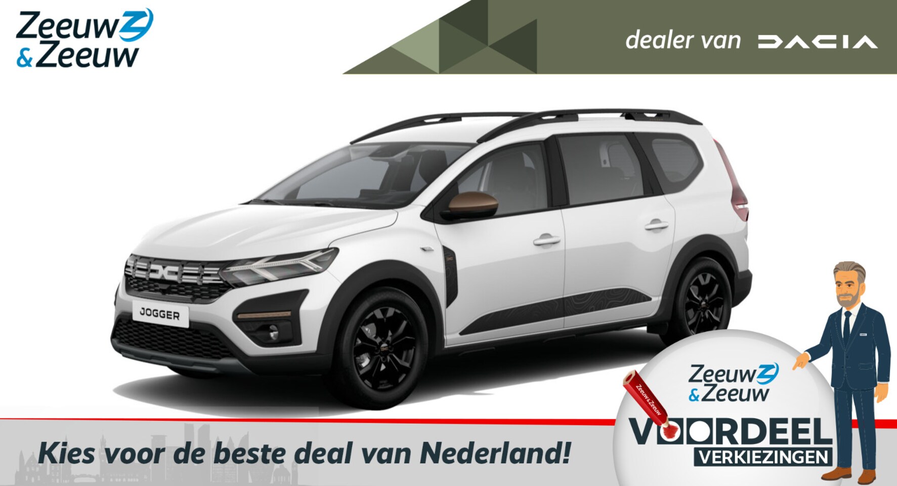 Dacia Jogger - (Z&Z Dacia Private Lease Actie v.a. € 479,-) 1.6 Hybrid 140 Extreme 5p. | Wij maken graag - AutoWereld.nl