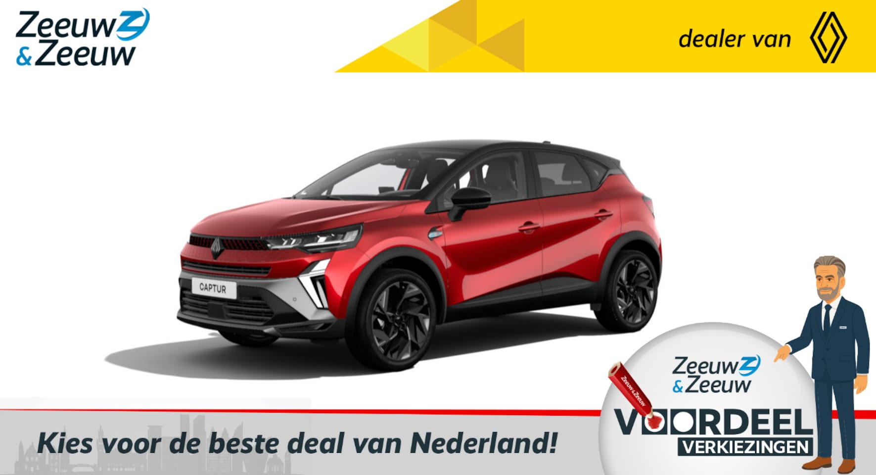 Renault Captur - (Z&Z Renault Private lease actie v.a. € 499,-) E-Tech Hybrid 160 Esprit Alpine | Wij maken - AutoWereld.nl