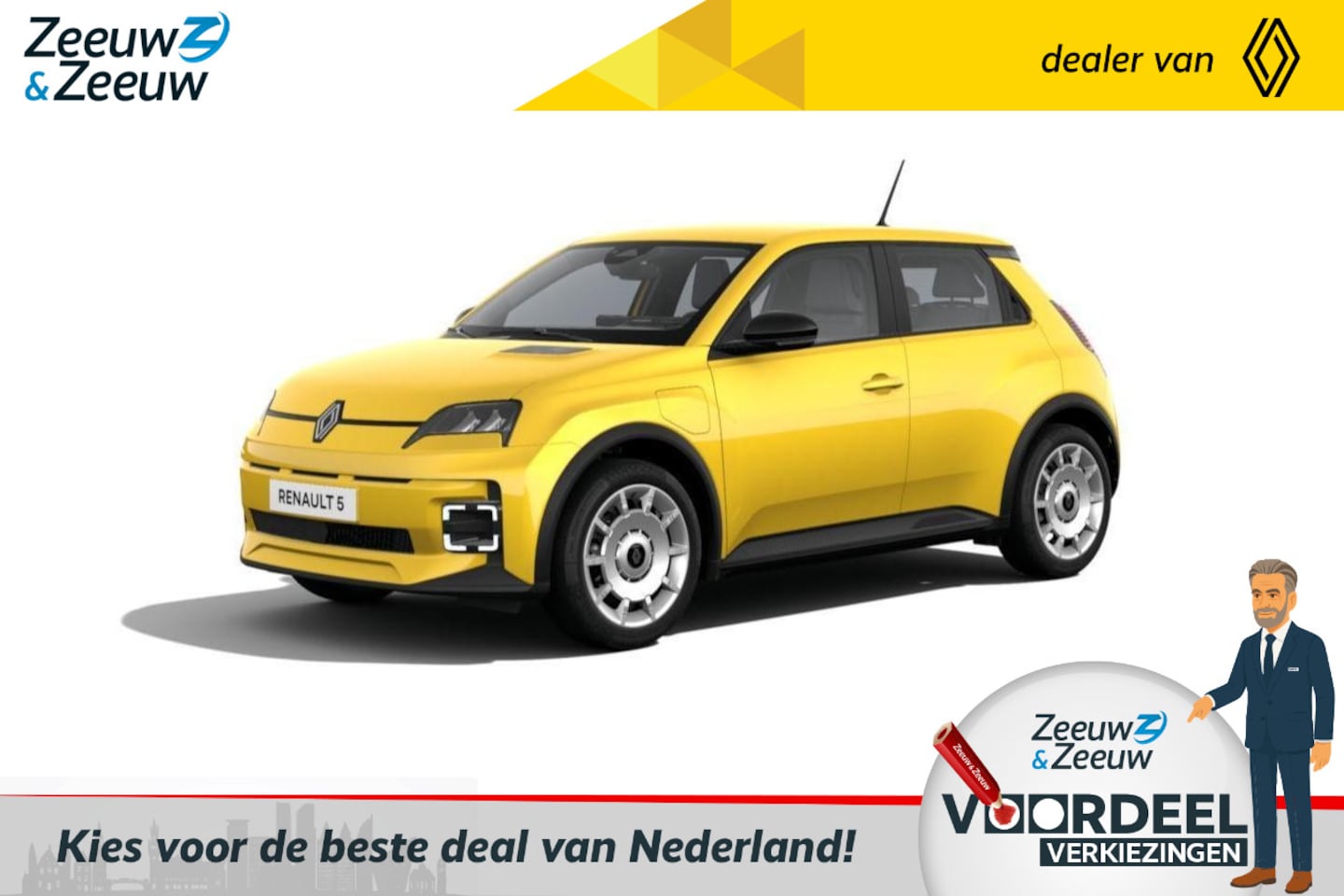 Renault 5 - (Z&Z Renault Private Lease vanaf €359,-) urban range evolution 40 kWh | Auto van het Jaar - AutoWereld.nl