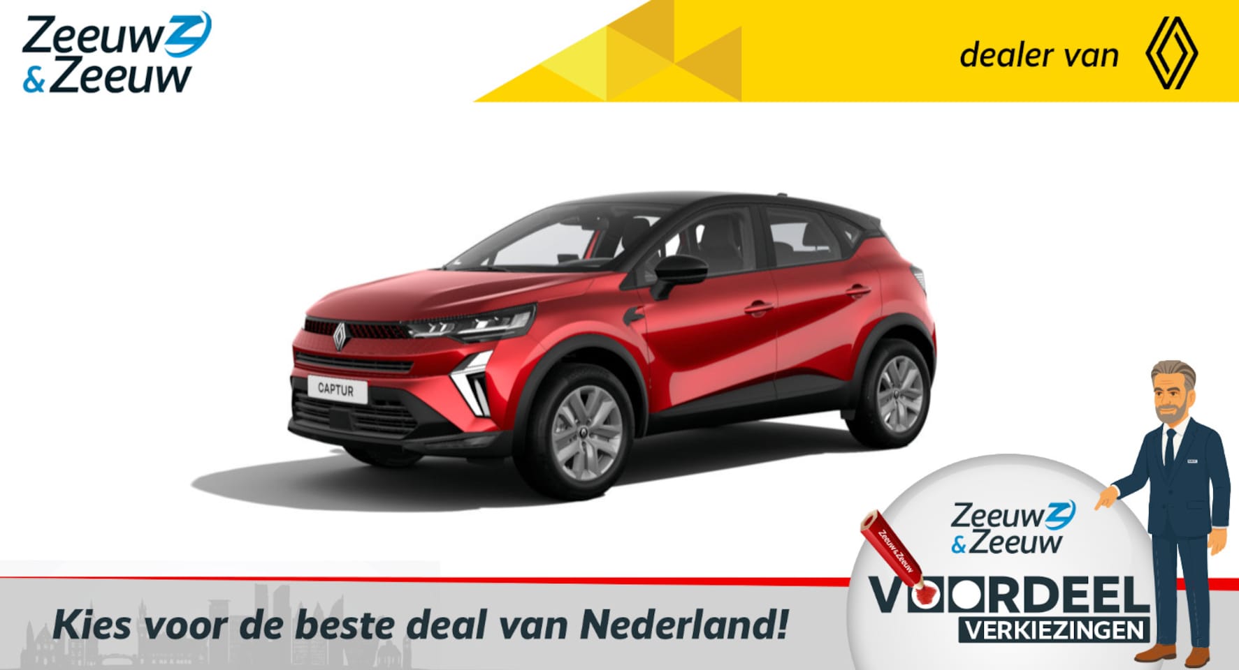 Renault Captur - (Z&Z Renault Private Lease Actie v.a. € 419,- E-Tech Hybrid 160 evolution | Wij maken graa - AutoWereld.nl