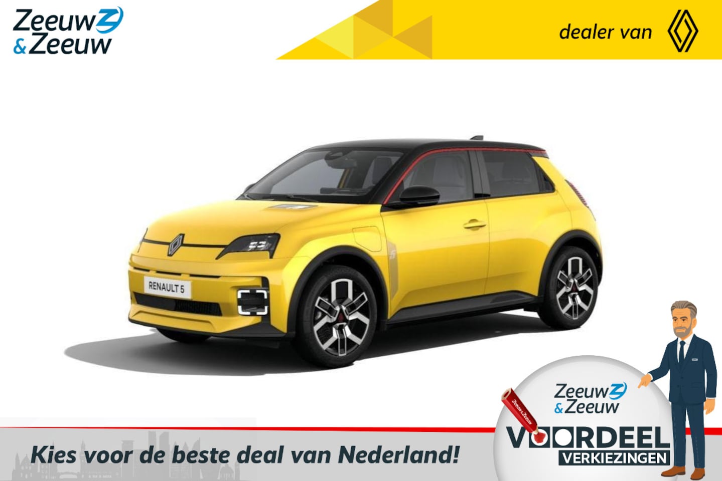 Renault 5 - (Z&Z Renault Private Lease actie vanaf €379,-) urban range techno 40 kWh | Auto van het Ja - AutoWereld.nl