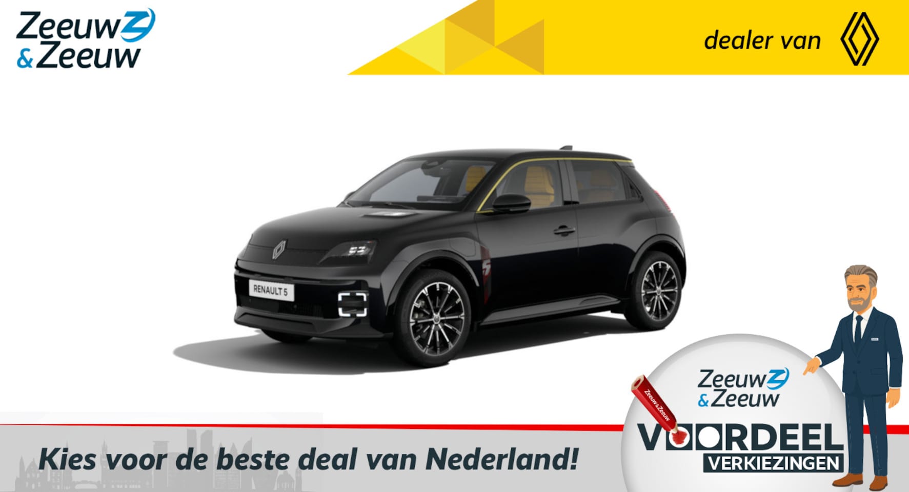 Renault 5 - Comfort Range Iconic cinq | De nieuwe Renault 5 | Auto van het Jaar 2025 | Nu bij Zeeuw & - AutoWereld.nl