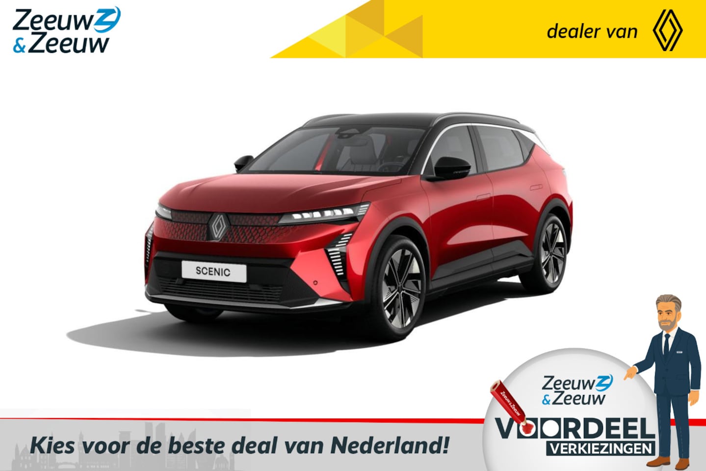 Renault Scenic E-Tech - EV87 long range techno | Nu leverbaar met €2.000,- extra Zeeuw & Zeeuw voorraadkorting! | - AutoWereld.nl