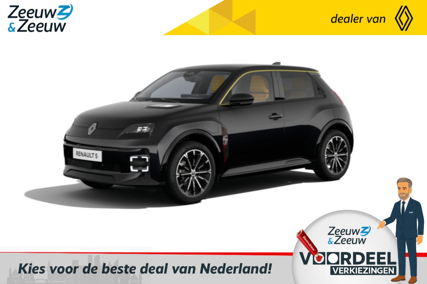 Renault 5 - (Z&Z Renault Private Lease actie v.a. € 439,-) Comfort Range Iconic cinq | Auto van het Ja - AutoWereld.nl