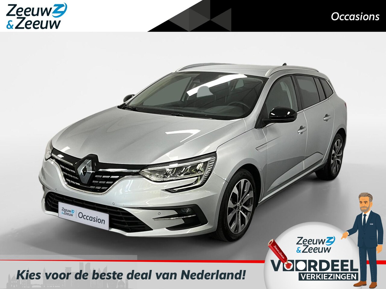 Renault Mégane Estate - 1.3 TCe 140 Techno AUTOMAAT AIRCO NAVI CRUISE CONTROLE APPLE CARPLAY ANDROID AUTO STOELVER - AutoWereld.nl