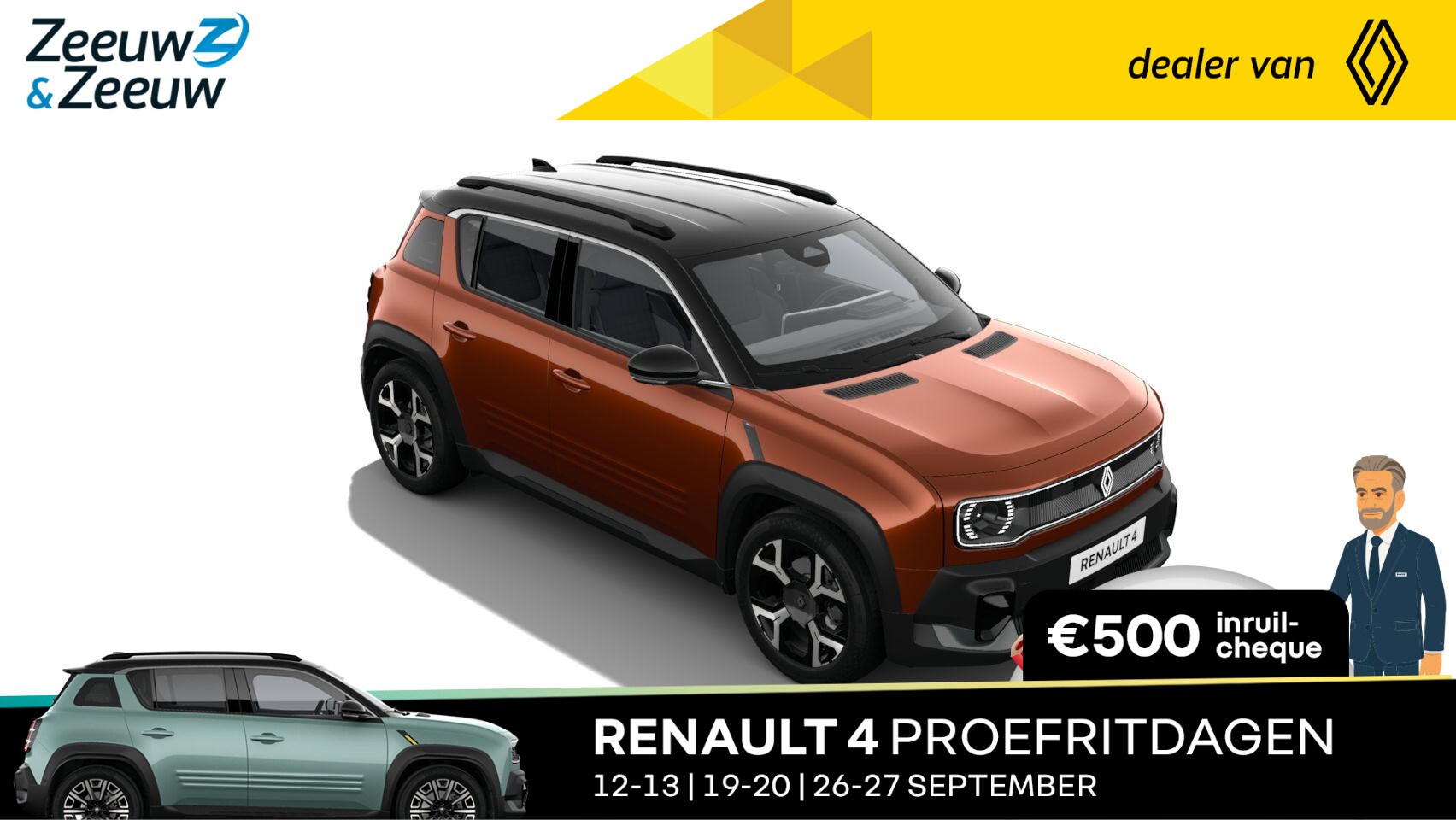 Renault 4 - comfort range techno 52 kWh | NIEUW TE BESTELLEN NU MET €1.000,- SALE & SALE KORTING!!! - AutoWereld.nl