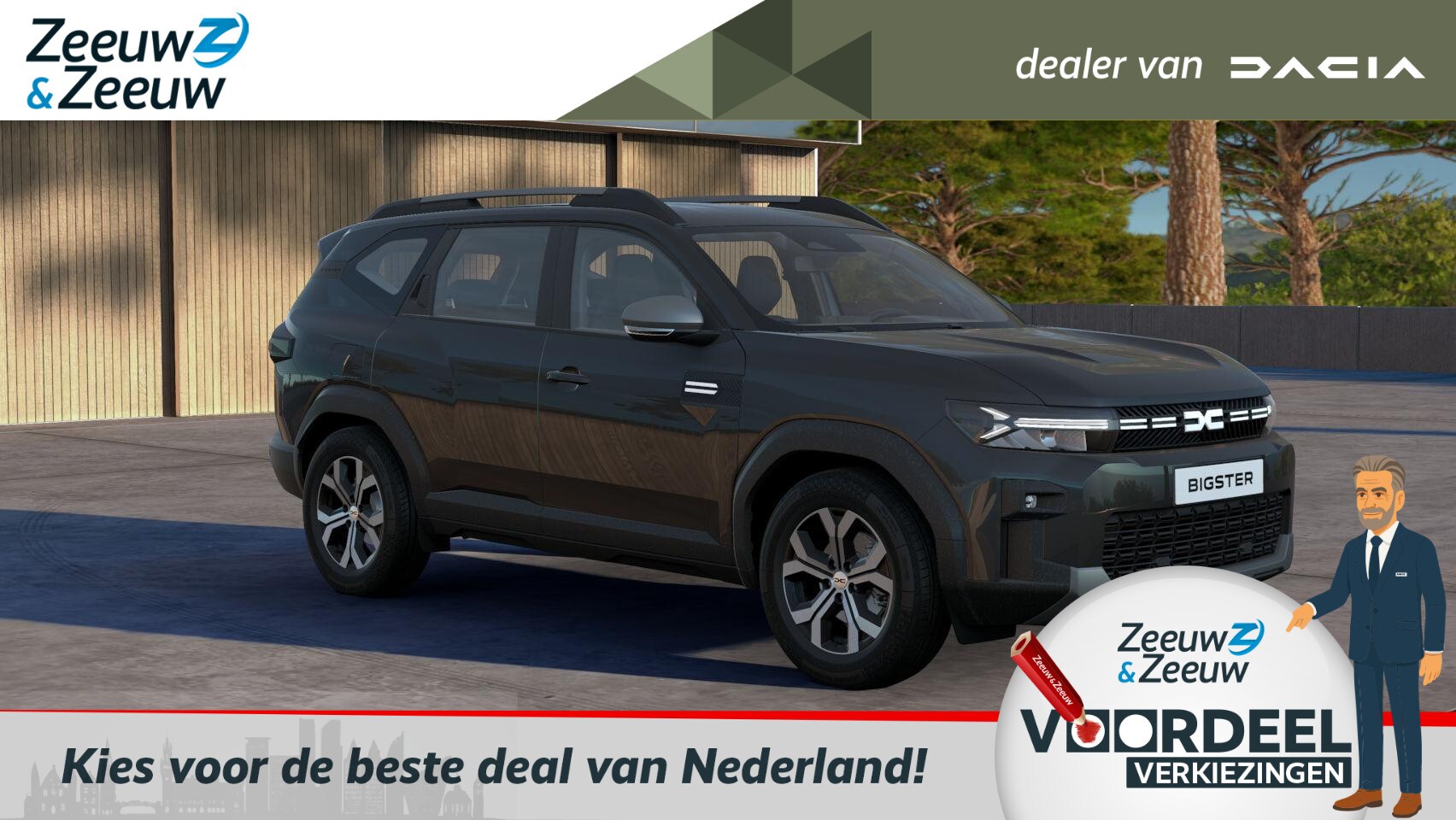 Dacia Bigster - 1.8 Hybrid 155 Expression HYBRIDE AUTOMAAT!!! VANAF NU TE BESTELLEN BIJ DACIA DEN HAAG! DE - AutoWereld.nl