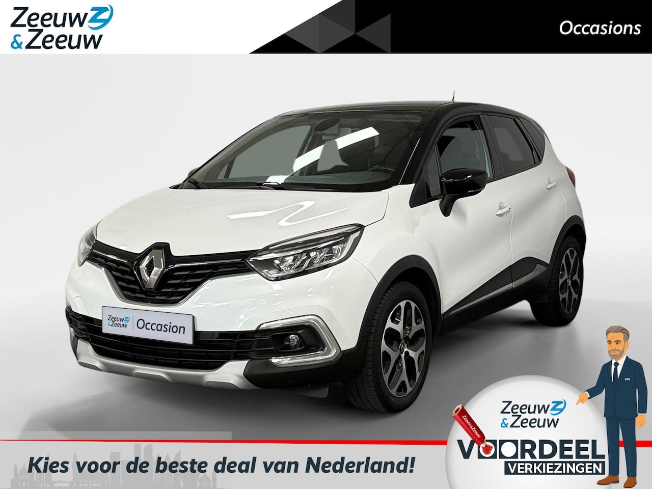 Renault Captur - 0.9 TCe Intens AIRCO BLUETHOOTH NAVI CRUISE CONTROL PARKEERSENSOREN ACHTER LM VELGEN DEALE - AutoWereld.nl