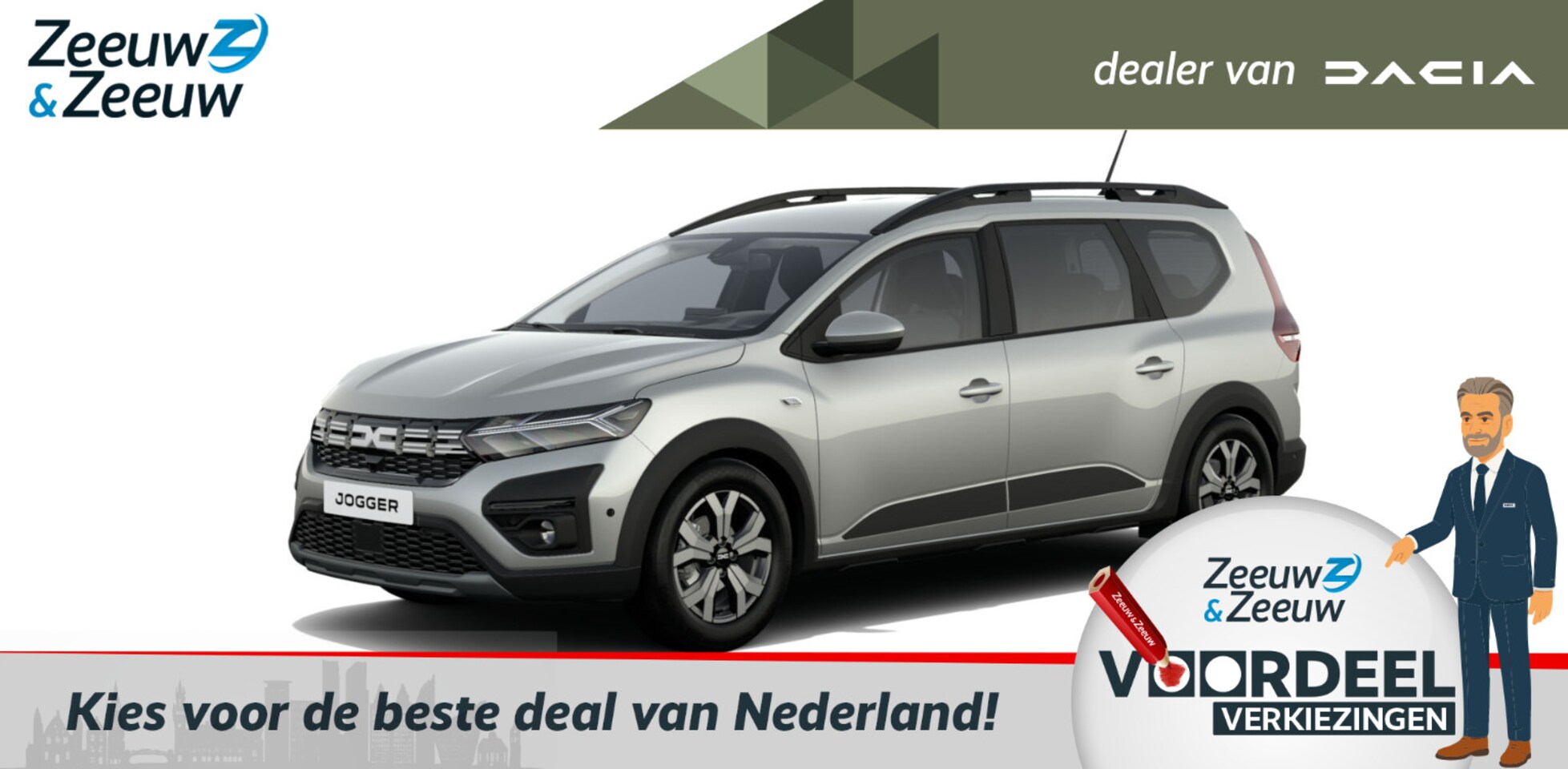 Dacia Jogger - TCe 110 Expression 7p. | UIT VOORRAAD LEVERBAAR MET €250,- KORTING - AutoWereld.nl