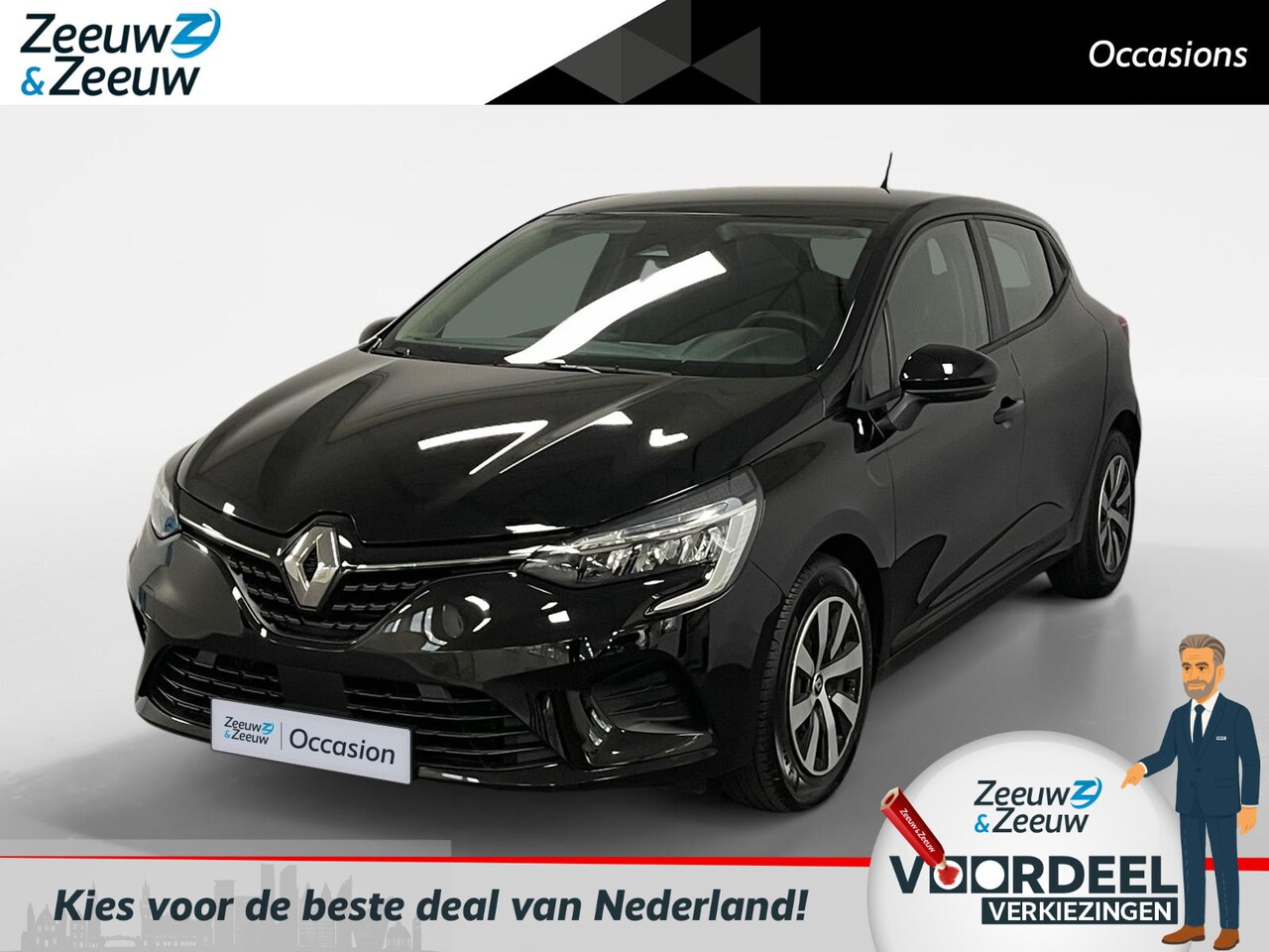 Renault Clio - 1.0 TCe 90 Equilibre Navi airco parkeersensoren cruise controle apple carplay android auto - AutoWereld.nl