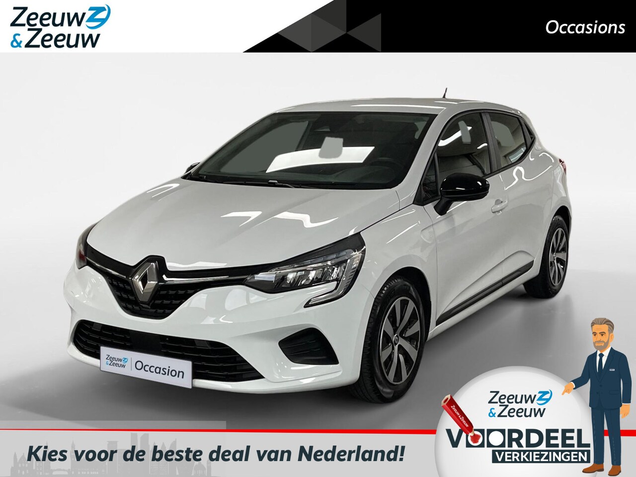Renault Clio - 1.0 TCe 90 Equilibre Navi airco parkeersensoren cruise controle apple carplay android auto - AutoWereld.nl