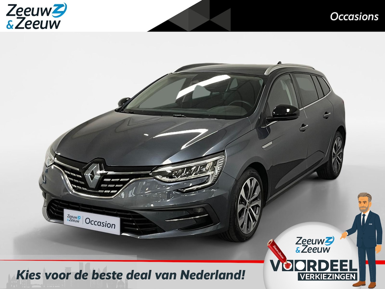 Renault Mégane Estate - 1.3 TCe 140 Techno AUTOMAAT Navi airco camera parkeersensoren cruise controle apple carpla - AutoWereld.nl