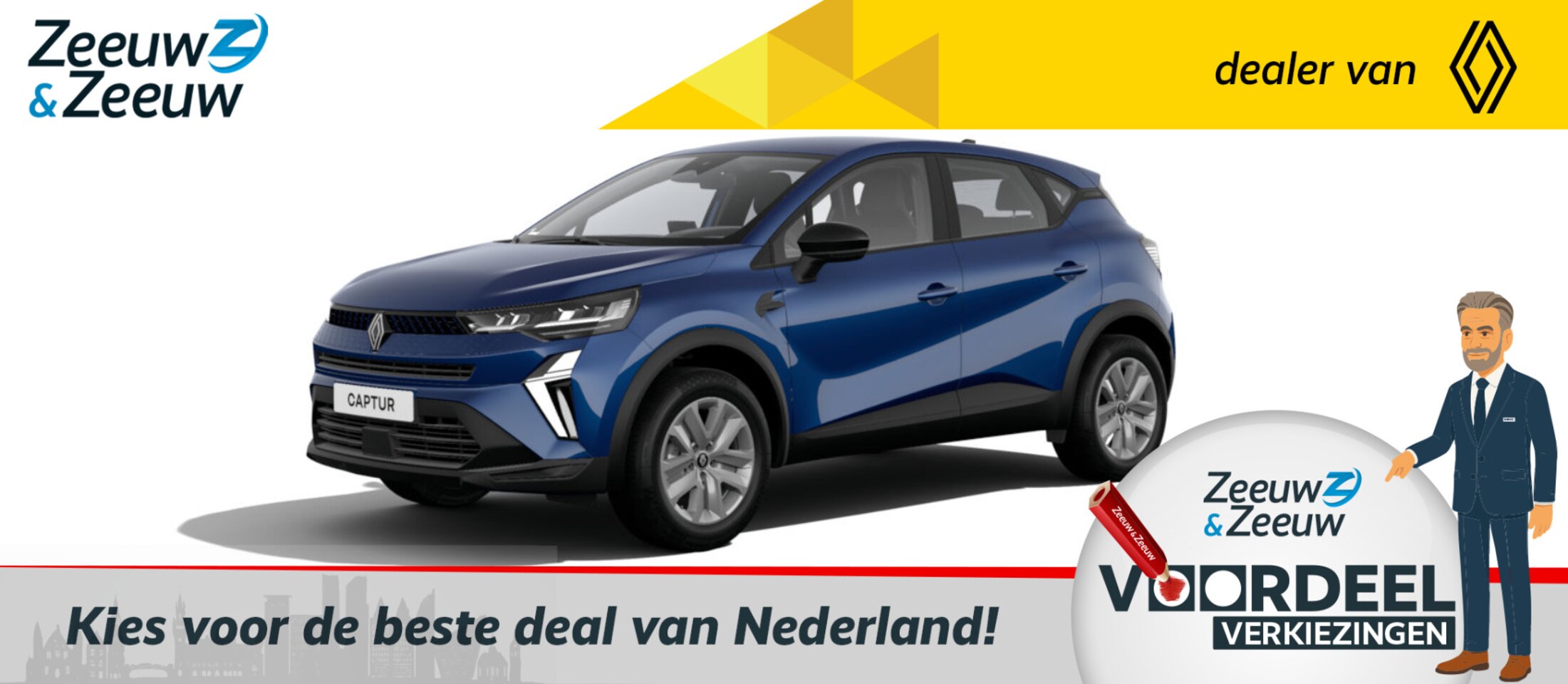 Renault Captur - 1.0 TCe 90 evolution * Nieuw te bestellen € 1.000,- PREMIE * Zeeuw & Zeeuw Renault Naaldwi - AutoWereld.nl