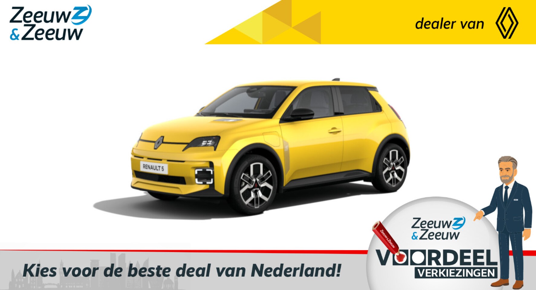 Renault 5 - Renault 5 Comfort Range Techno | De nieuwe Renault 5 | Auto van het Jaar 2025 | Nu met €10 - AutoWereld.nl