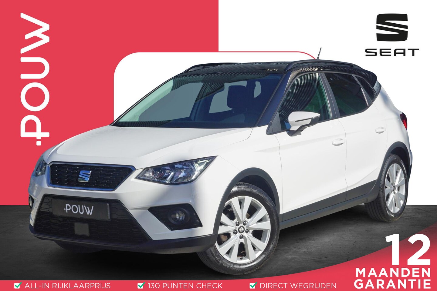 SEAT Arona - 1.0 TSI 95pk Style | Cruise Control | Bluetooth | Automatische Verlichting - AutoWereld.nl
