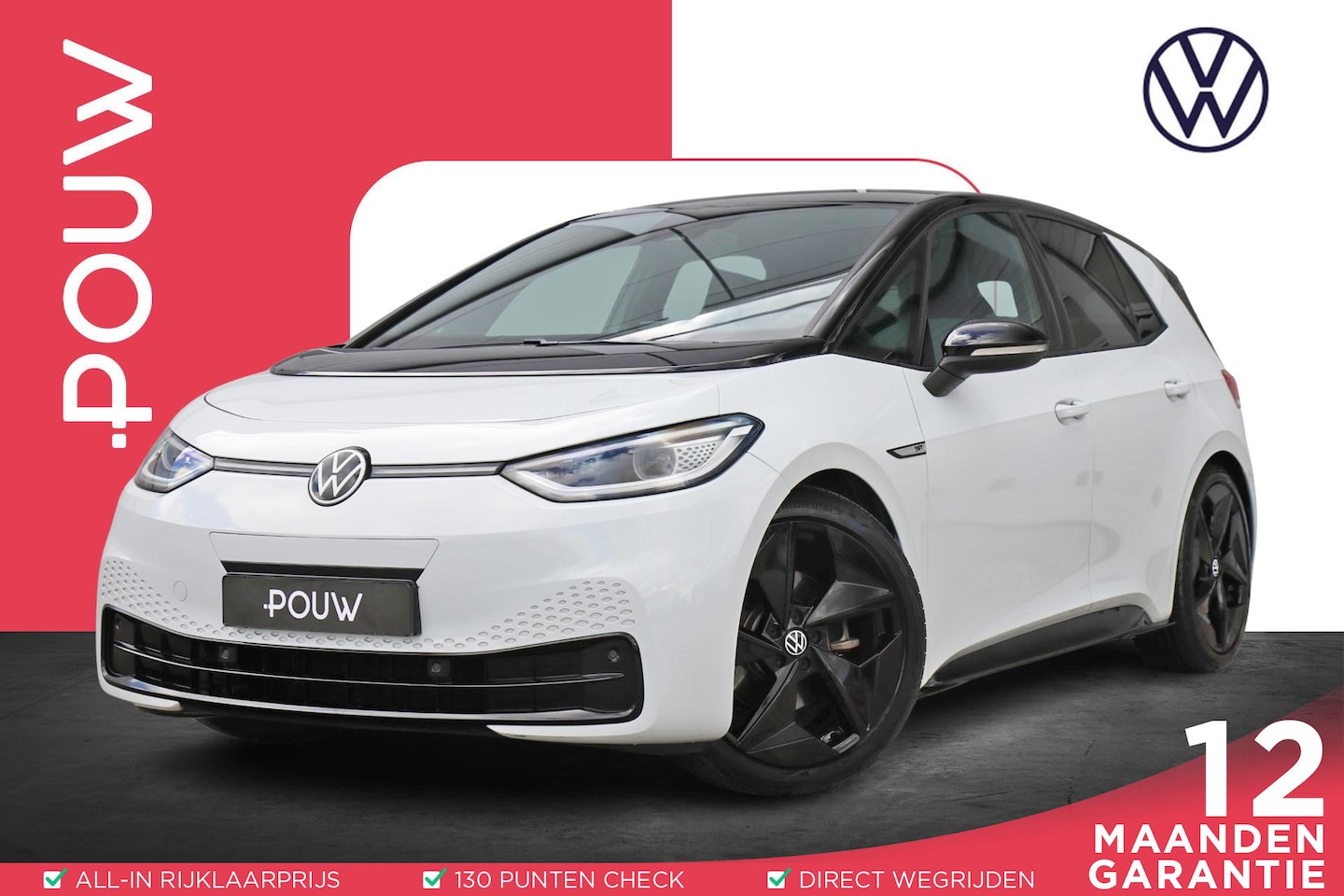 Volkswagen ID.3 - 204pk First Max 58 kWh | SoH 94% | Panoramadak | Navigatie | Achteruitrijcamera | Stoelver - AutoWereld.nl