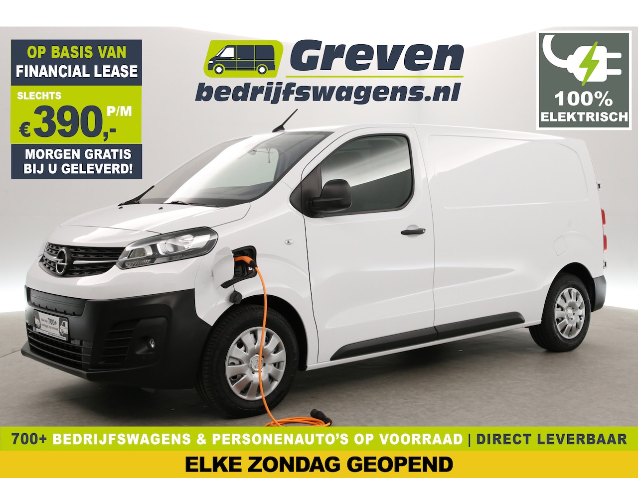 Opel Vivaro-e - Cargo-E L2H1 75KW/H | Elektrisch | Airco | Cruise | Carplay | 3 Persoons | Parkeersensoren - AutoWereld.nl