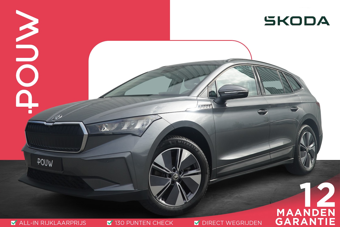 Skoda Enyaq iV - 60 180pk | SoH 95% | Trekhaak | All Season Banden - AutoWereld.nl