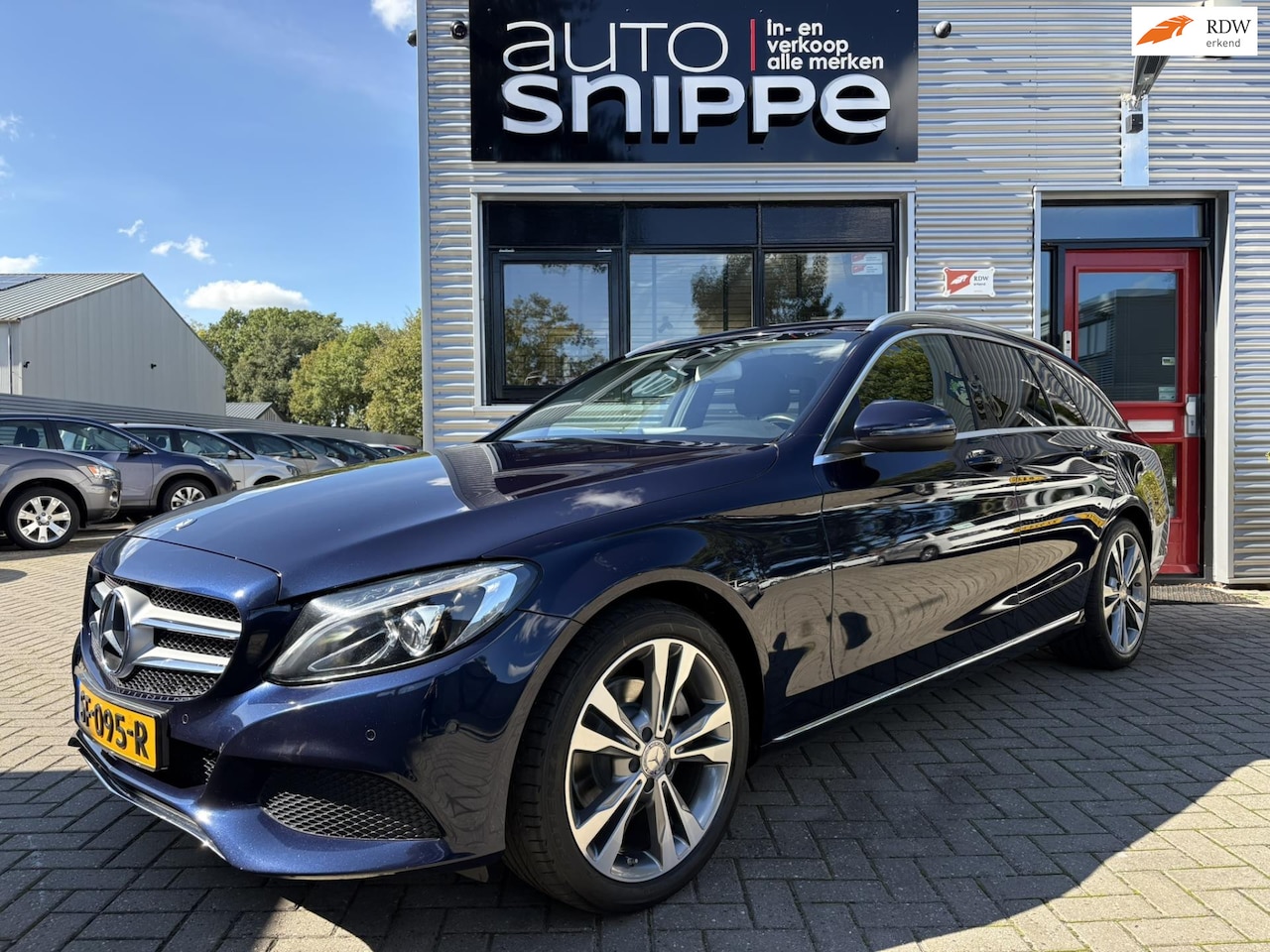 Mercedes-Benz C-klasse Estate - 200 -184 PK-AUTOMAAT-HALF LEDEREN SPORTSTOELEN-STOELVERWARMING-TREKHAAK-1800 KG TREKGEWICH - AutoWereld.nl