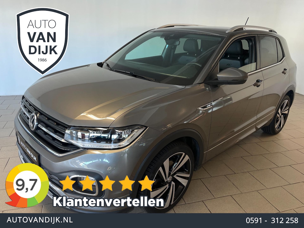 Volkswagen T-Cross - 1.0 TSI R-Line 115PK AUTOMAAT AIRCO CLIMA NAVI CRUISE VIRT COCKPIT APPLE CARPLAY CAM R-LIN - AutoWereld.nl
