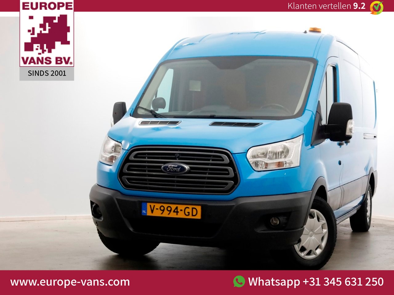 Ford Transit - 350 2.0 TDCI 130pk E6 L3H2 Trend Airco/Inrichting/2x Schuifdeur 05-2017 - AutoWereld.nl