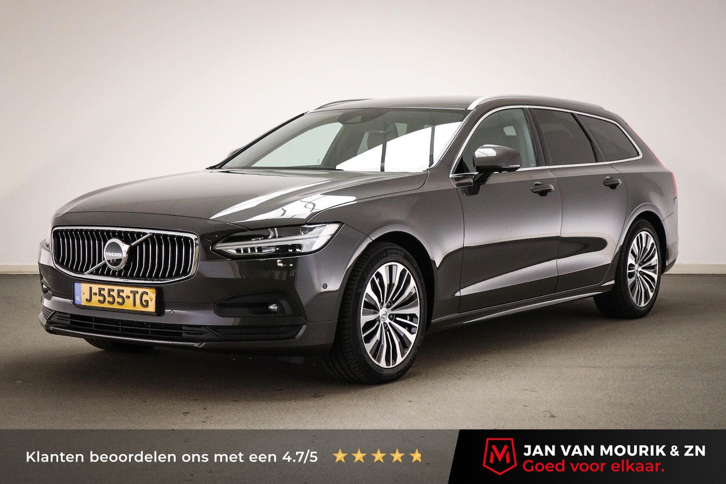 Volvo V90 - 2.0 B4 Business Pro | STUURVERWARMING | 360 CAMERA | TREKHAAK - AutoWereld.nl