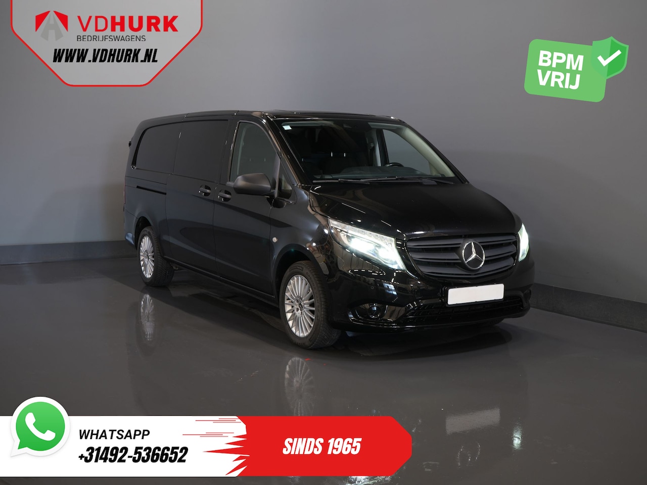 Mercedes-Benz Vito - 119 CDI 4Matic L3 Aut. 4x4/ 2.5t Trekverm./ Adapt. Cruise/ LED/ Carplay/ Trekhaak/ Camera - AutoWereld.nl