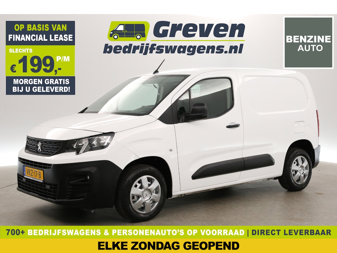 Peugeot Partner - 1.2 PureTech L1H1 | Benzine | Airco | Carplay | Cruise | Navi | Parkeersens. - AutoWereld.nl