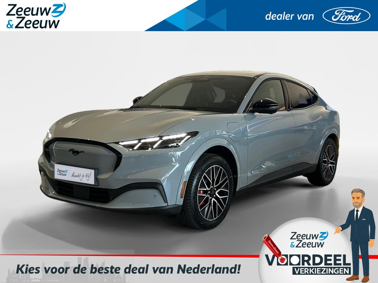 Ford Mustang Mach-E - Standard RWD 75 kWh 268pk | €2.000.- korting | Tot 5.000 km gratis opladen met Tibber Home - AutoWereld.nl