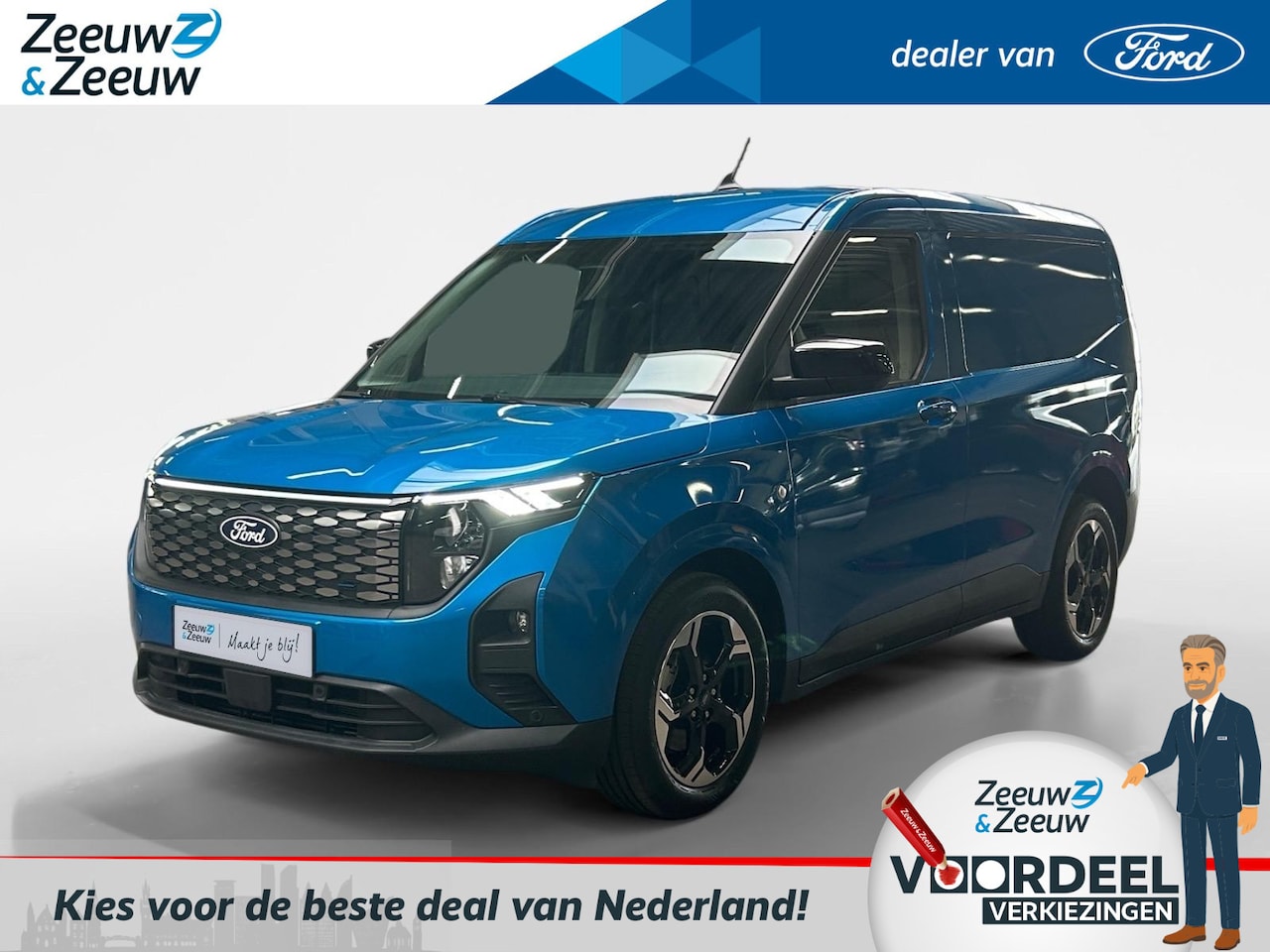 Ford E-Transit Cour. - Limited 44 kWh 136pk | 0,99% rente | Nieuw te bestellen - AutoWereld.nl