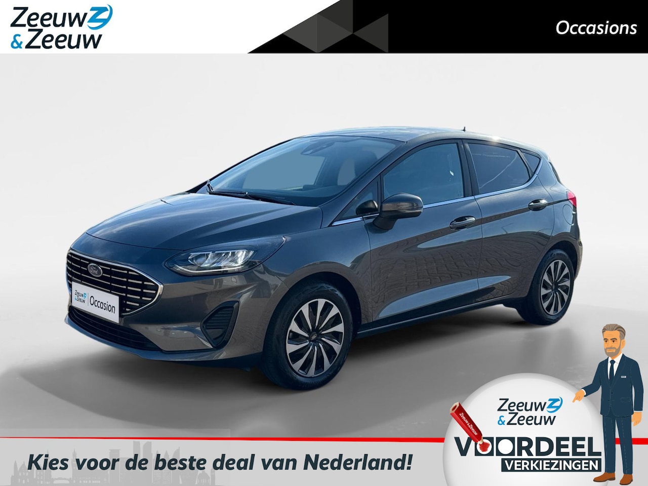 Ford Fiesta - 1.0 EcoBoost Titanium | Zeer nette auto | Navigatie via carplay | Winter pack | Cruise con - AutoWereld.nl