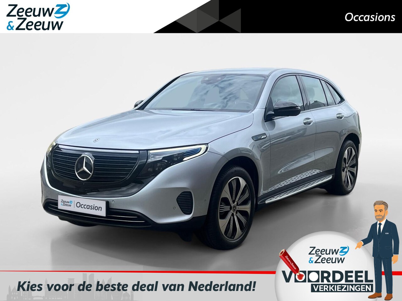 Mercedes-Benz EQC - 400 4MATIC Premium Plus 80 kWh NIEUWSTAAT | SIDE BARS | 3 JAAR GRATIS APK | - AutoWereld.nl