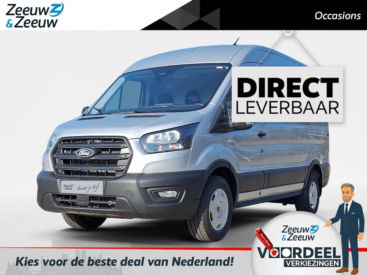 Ford Transit - 350 2.0 TDCI L2H2 Trend 165PK Automaat | BPM VRIJ | Camera | Cruise Control | Climate Cont - AutoWereld.nl