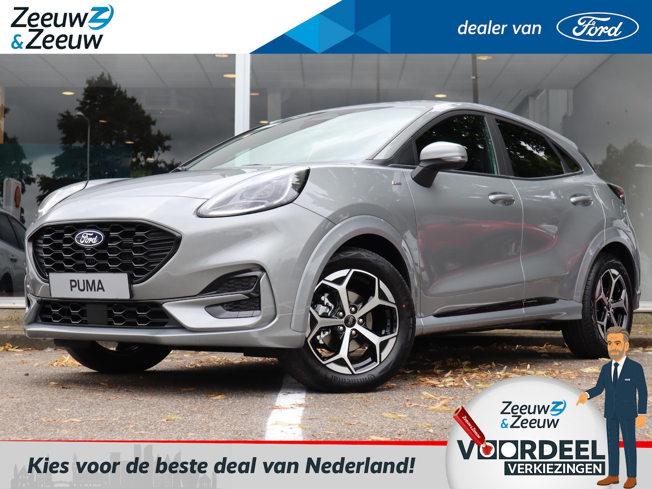 Ford Puma - 1.0 EcoBoost Hybrid ST-Line automaat | Winterpack | 17" Lichtmetaal | Camera | Draadloze A - AutoWereld.nl