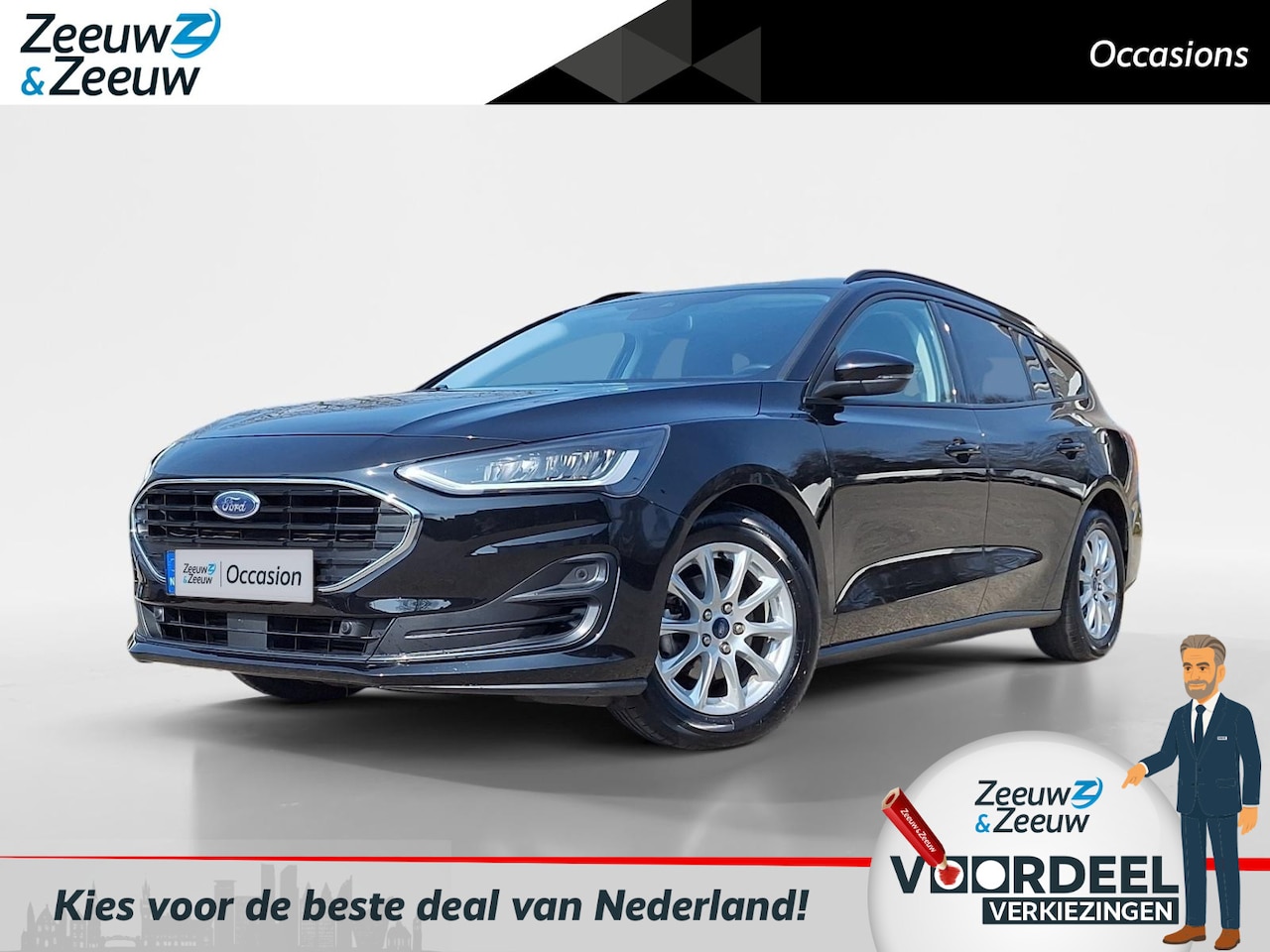 Ford Focus Wagon - 1.0 EcoBoost Connected 125PK | Winter Pack | Privacy Glass | Cruise Control | AppleCarplay - AutoWereld.nl