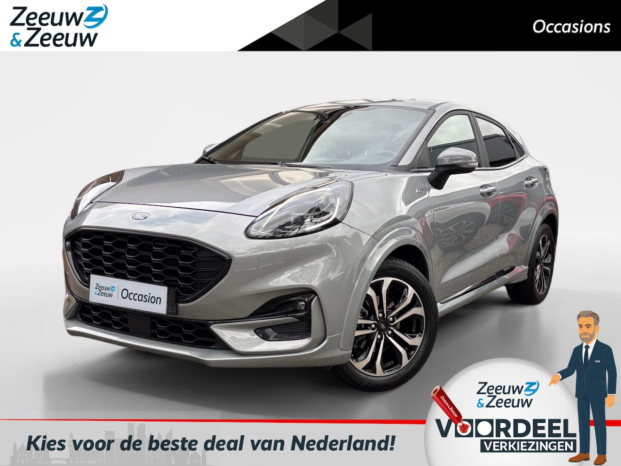 Ford Puma - 1.0 EcoBoost Hybrid ST-Line | Winterpack | Cruise Control | Parkeersensoren achter | Apple - AutoWereld.nl