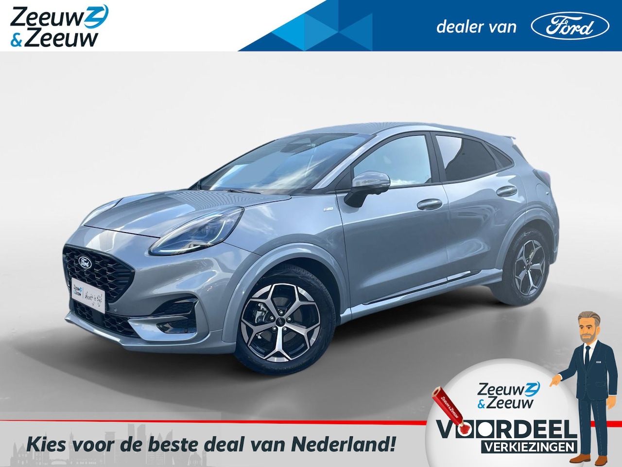 Ford Puma - 1.0 EcoBoost Hybrid ST-Line | Nieuw model | €4000,- Korting | Nieuw te bestellen | - AutoWereld.nl