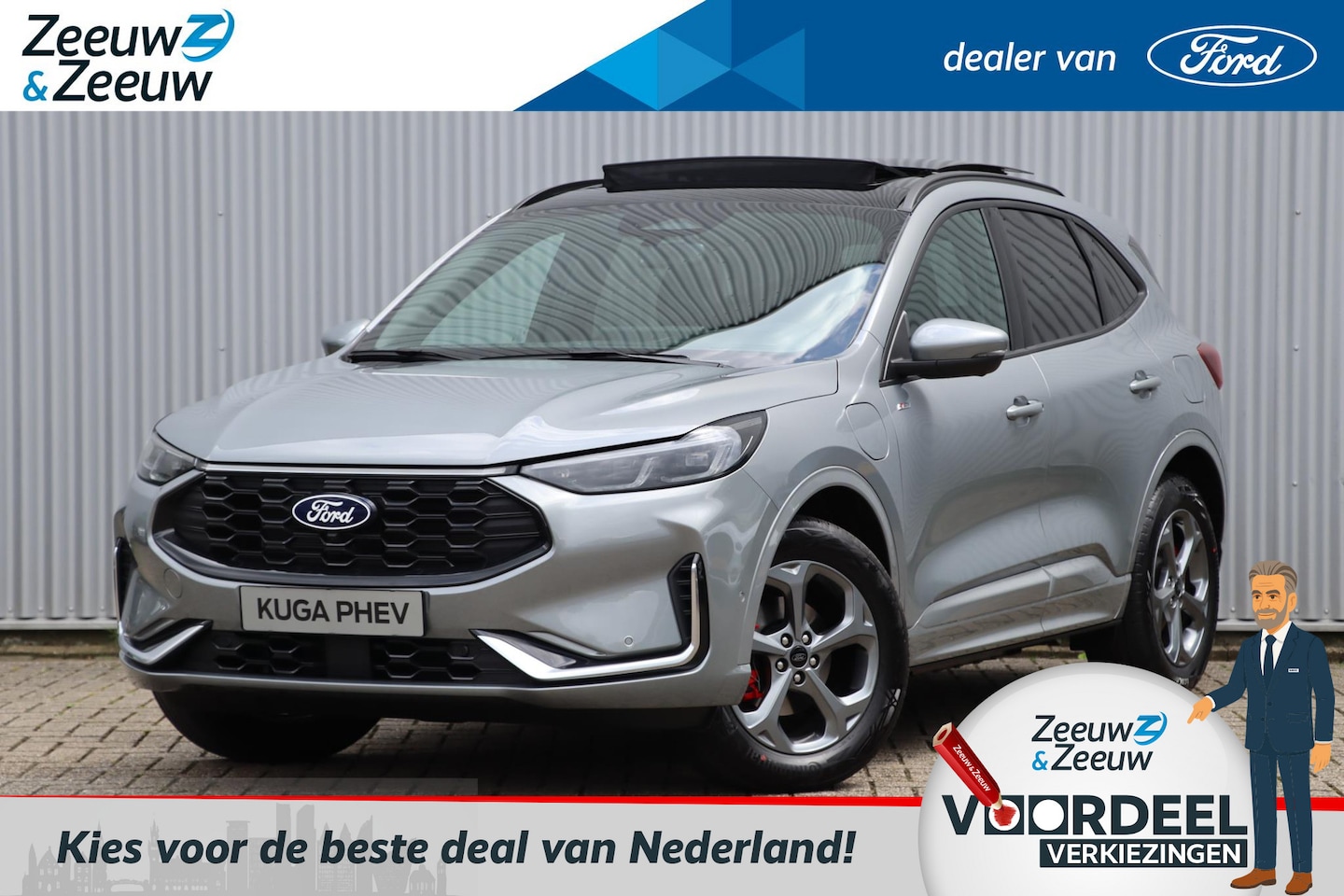 Ford Kuga - 2.5 PHEV ST-Line X | Nieuw model 2024 | €4000,- korting | Nieuw te bestellen |  2100 kg Tr - AutoWereld.nl