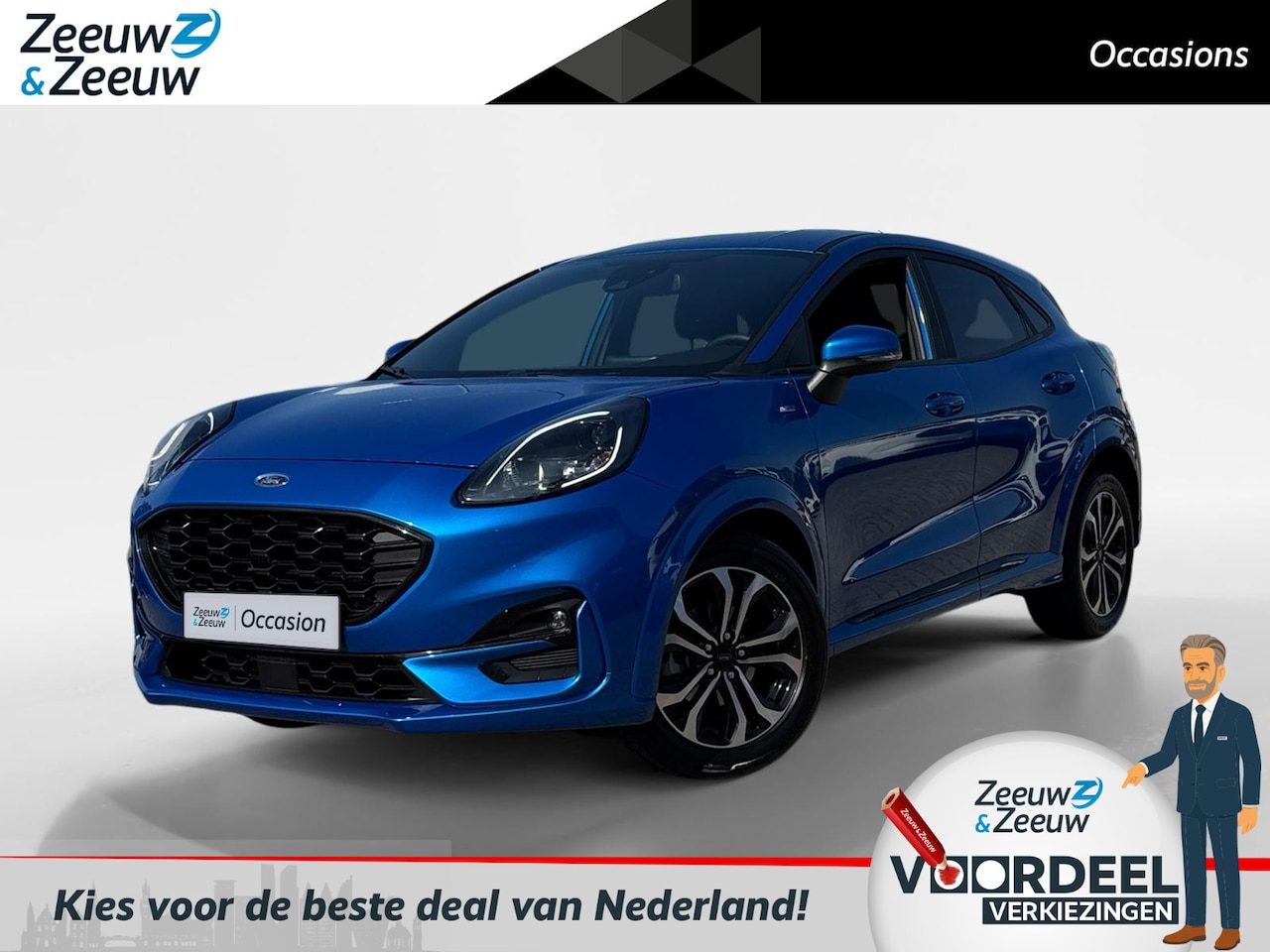 Ford Puma - 1.0 EcoBoost Hybrid ST-Line | Winterpack | Apple carplay / Andriod auto | Lijn assistent | - AutoWereld.nl
