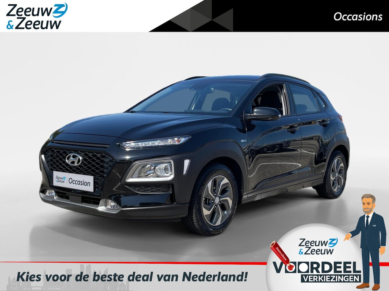 Hyundai Kona - 1.6 GDI HEV Comfort | Navi | Camera | Trekhaak - AutoWereld.nl