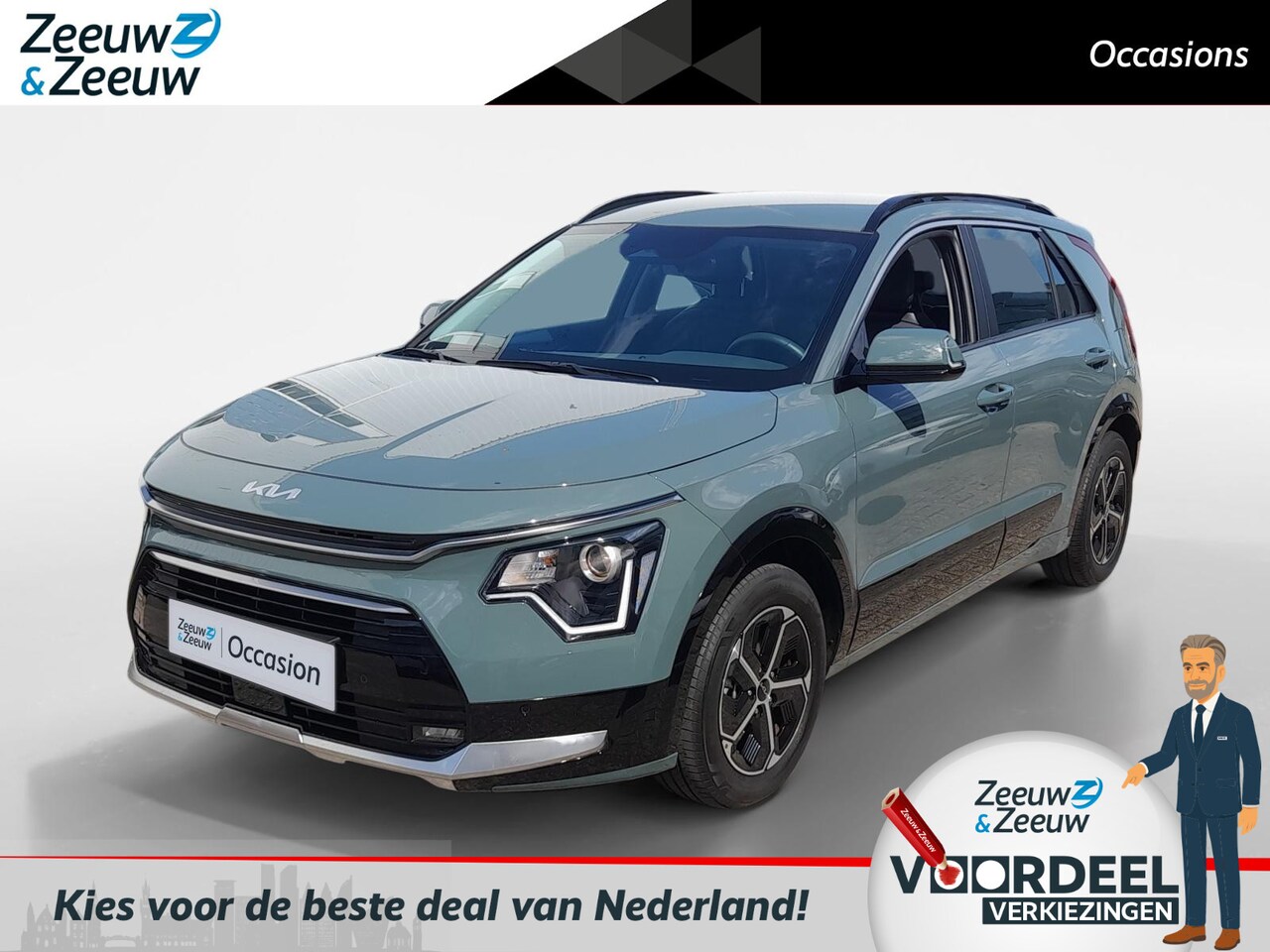 Kia Niro - 1.6i Hybrid DynamicLine 1e Eigenaar | Fabrieksgarantie t/m 4-3-2031 + 3x 1 jaar* | NAP - AutoWereld.nl