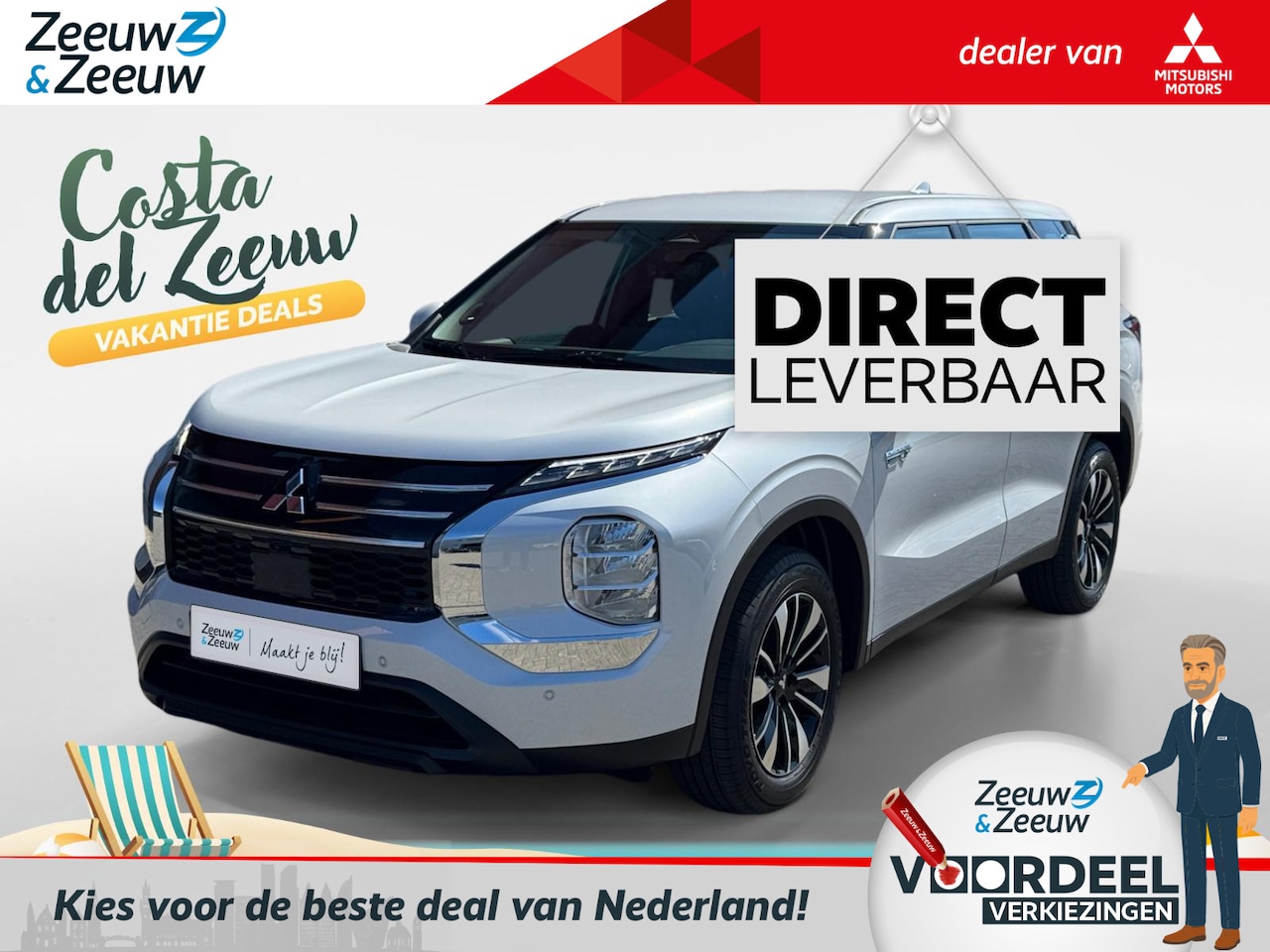 Mitsubishi Outlander - 2.4 PHEV Intense | 4.000 EURO KORTING | NIEUWE AUTO | 8 JAAR GARANTIE - AutoWereld.nl
