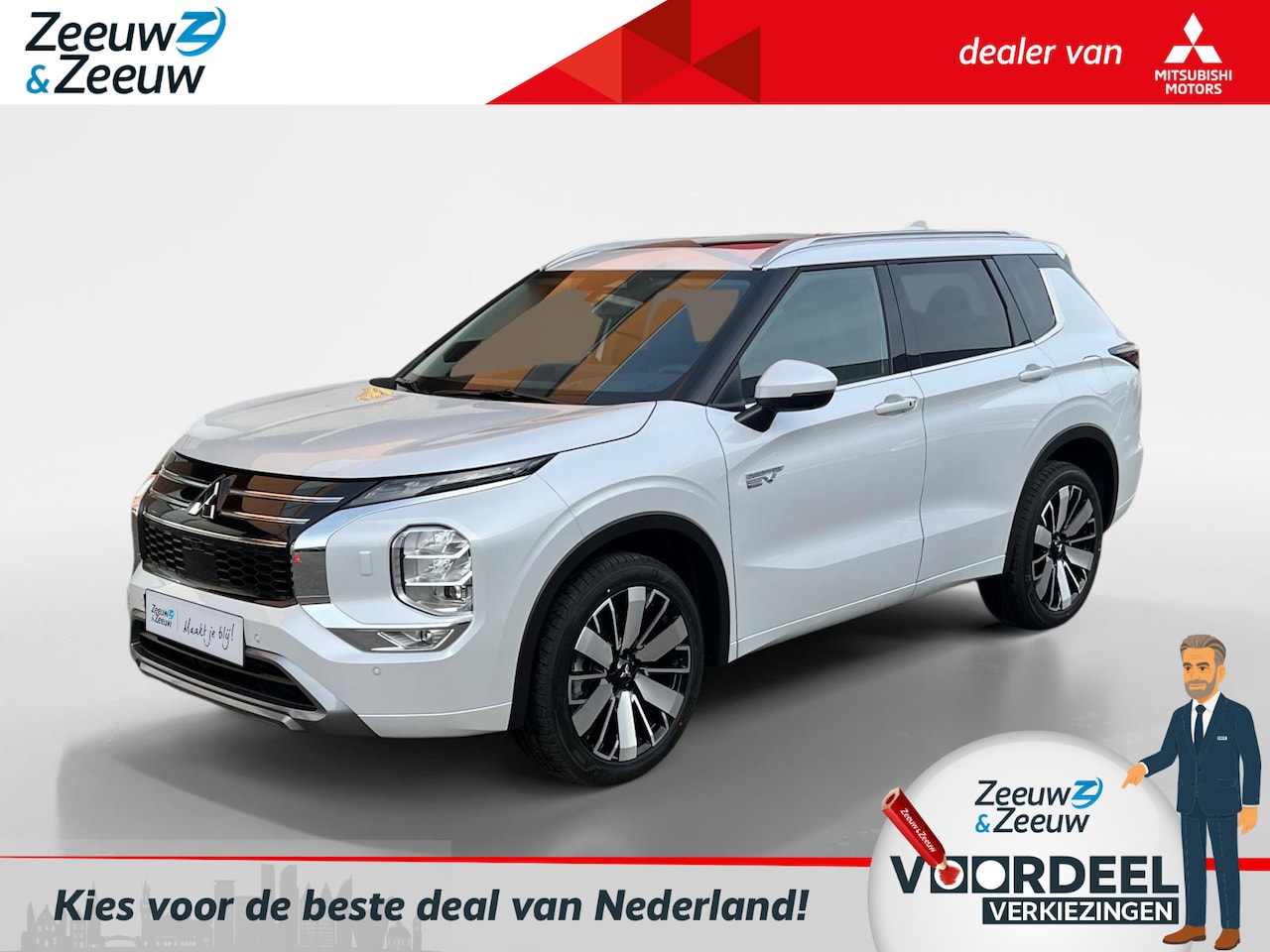 Mitsubishi Outlander - 2.4 PHEV Instyle | €4.000, - ACTIE KORTING! | 8 JAAR GARANTIE | - AutoWereld.nl