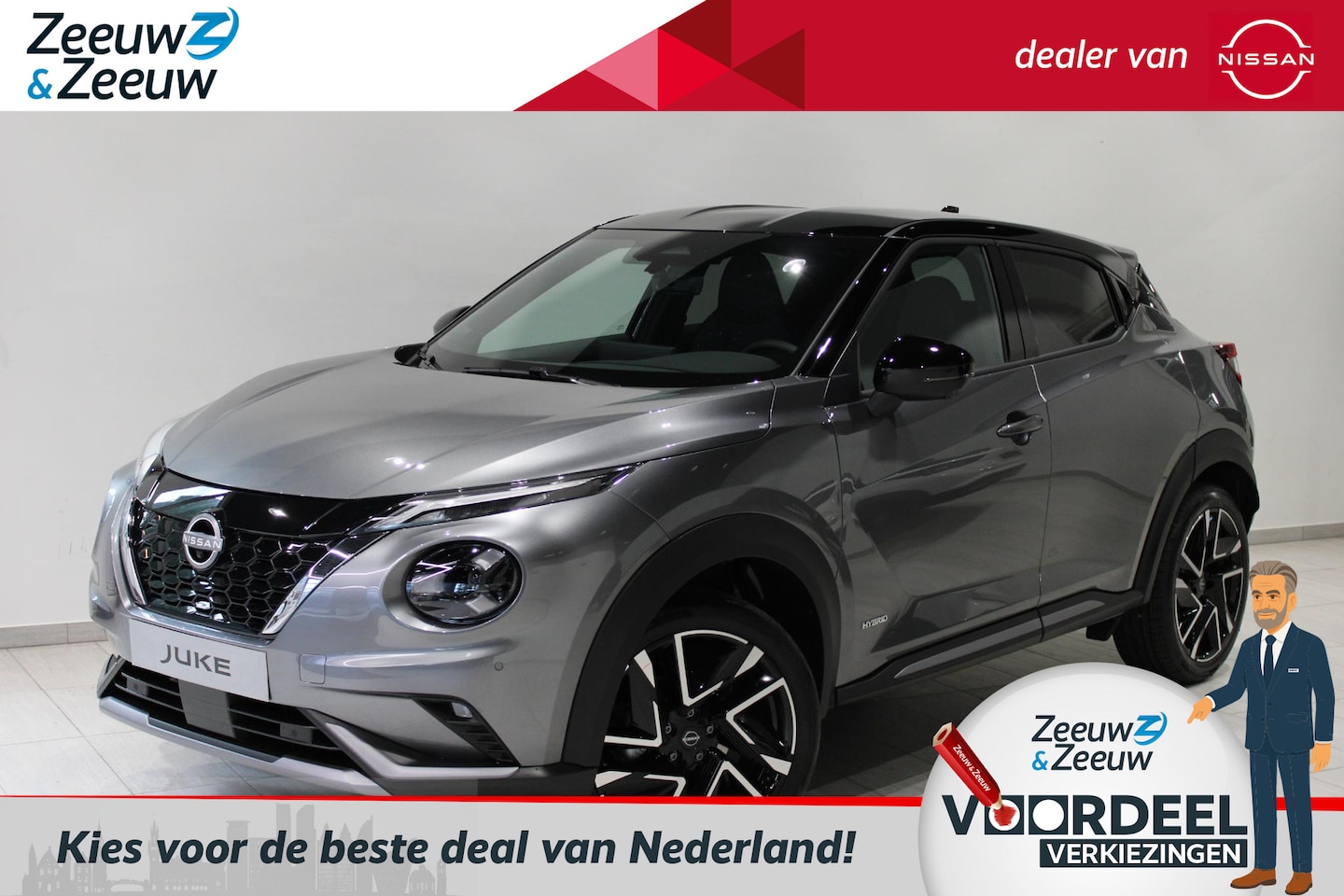 Nissan Juke - 1.6 Hybrid N-Design | € 600,= KORTING INCLUSIEF INRUILPREMIE!* | COLD PACK | TECHNOLOGY PA - AutoWereld.nl