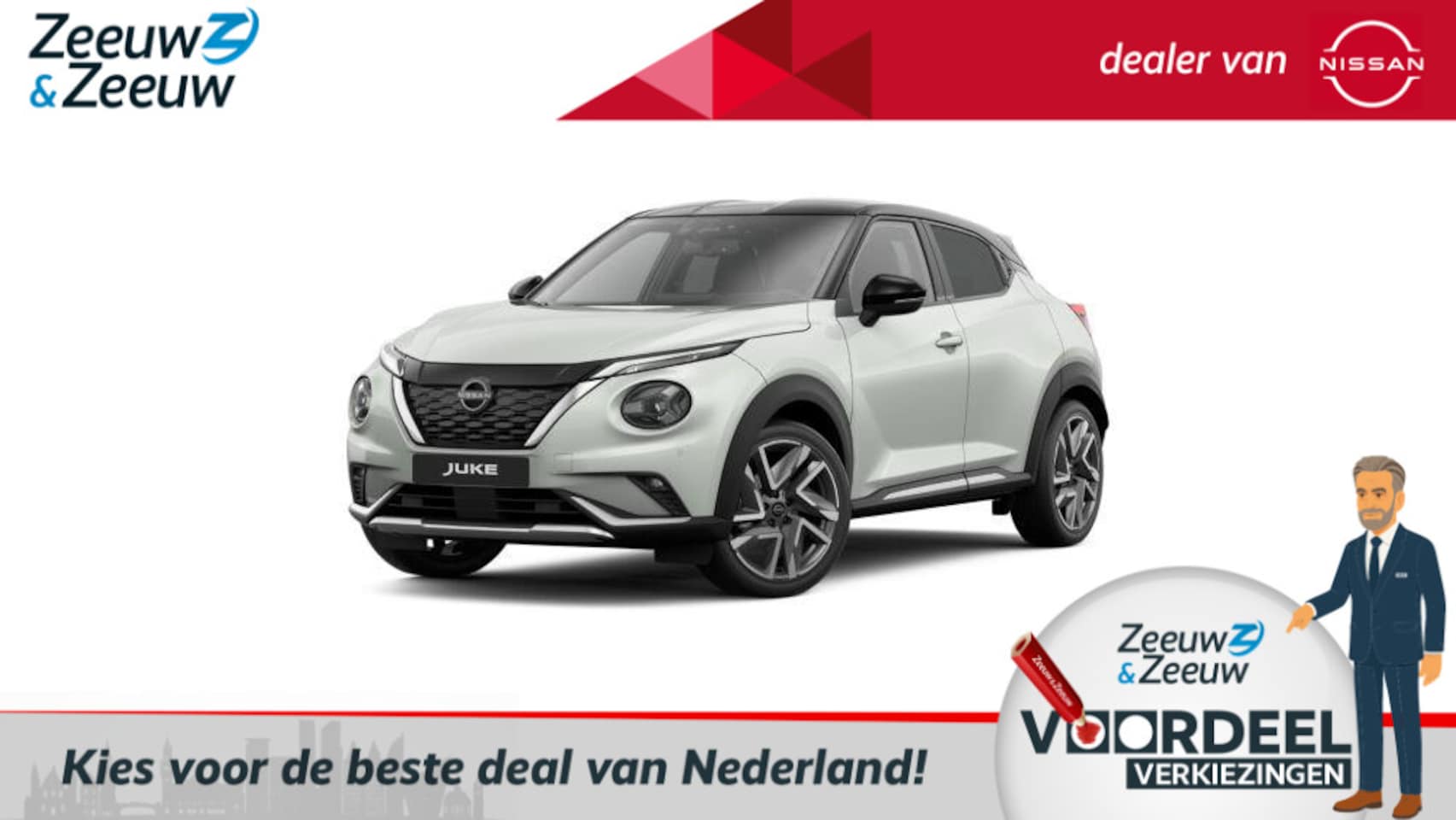 Nissan Juke - 1.6 Hybrid N-Design | € 600,= KORTING INCLUSIEF INRUILPREMIE!* | TWO TONE | ACHTERUITRIJCA - AutoWereld.nl